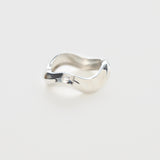 Abstract Bangle - Silver