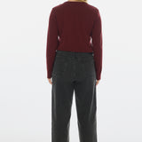 Twist Long Sleeve Top - Mulberry