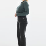 Twist Long Sleeve Top - Teal Green