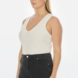 Core V-Neck Cami - White