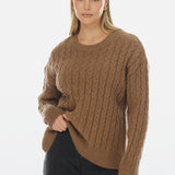 Cable Knit Jumper - Nutmeg