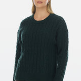 Cable Knit Jumper - Emerald