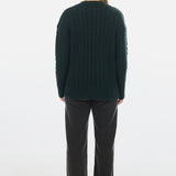 Cable Knit Jumper - Emerald