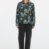 Shirt - Emerald Blurred Floral