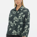 Shirt - Emerald Blurred Floral