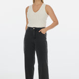 Signature Barrel Leg Jeans - Black Wash
