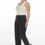 Signature Barrel Leg Jeans - Black Wash