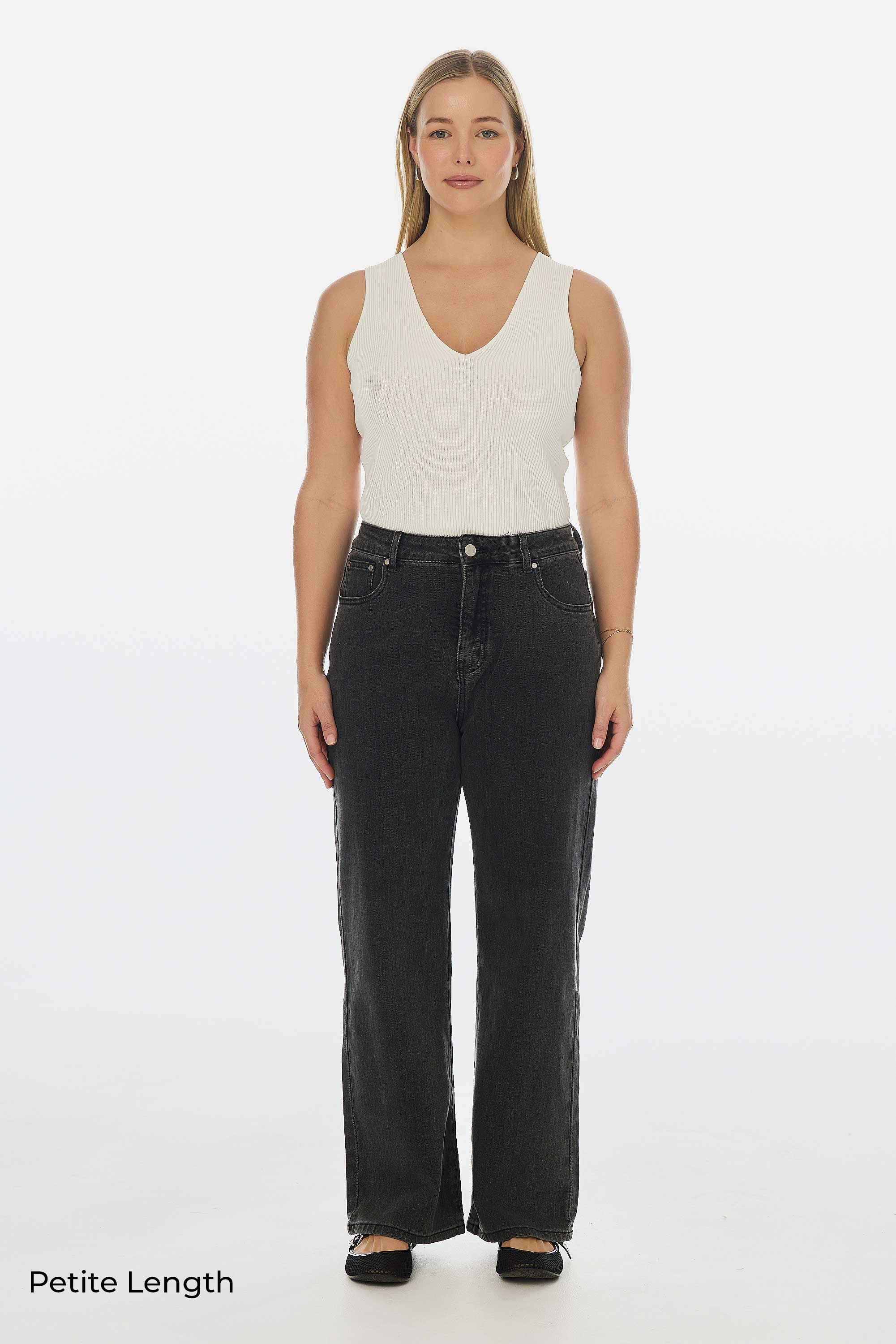 Signature Straight Leg Jeans - Black Wash