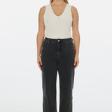 Signature Straight Leg Jeans - Black Wash