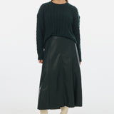 Cable Knit Jumper - Emerald