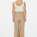 Core Square Neck Tank - White