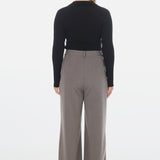 Pleat Front Pants - Charcoal
