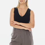 Core V-Neck Cami - Black