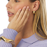 Abstract Bangle - Gold