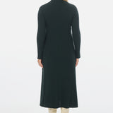 Buttoned Knit Dress - Emerald