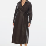 Wrap Midi Dress - Chocolate