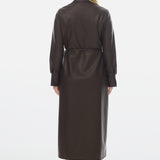 Wrap Midi Dress - Chocolate