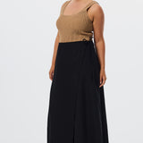 Wrap Midi Skirt - Black