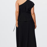 One Shoulder Top - Black