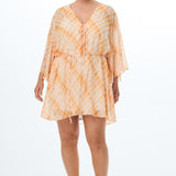 Coverup Dress - Tangerine Check