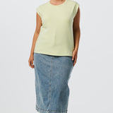 Cap Sleeve Jersey Tank - Lime