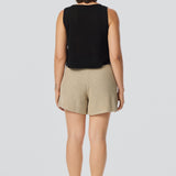 Crochet Boat Neck Tank - Black