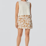 Crochet Boat Neck Tank - White