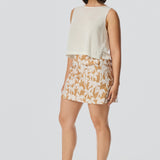 Crochet Boat Neck Tank - White