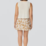 Crochet Boat Neck Tank - White