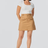 Scoop Neck Short Sleeve Top - White