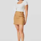 Pocket Mini Skirt - Copper