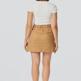 Scoop Neck Short Sleeve Top - White