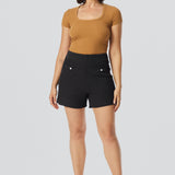 Scoop Neck Short Sleeve Top - Copper