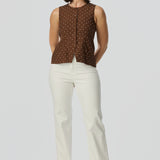 Adjustable Waist Vest - Walnut/White Spot (Pre Order)