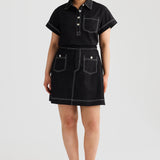 A-line Pocket Skirt - Black