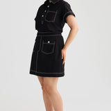 A-line Pocket Skirt - Black