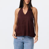 Halter Neck Top - Carob