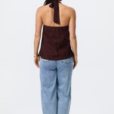 Halter Neck Top - Carob