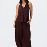 Harem Drawstring Pant - Carob