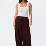 Harem Drawstring Pant - Carob