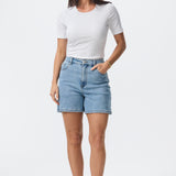 Fitted Ribbed T-Shirt - White