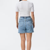 Fitted Ribbed T-Shirt - White