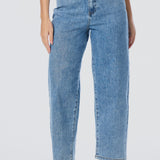 Signature Barrel Leg Jeans - Mid Blue Wash
