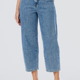Signature Barrel Leg Jeans - Mid Blue Wash