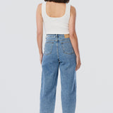 Signature Barrel Leg Jeans - Mid Blue Wash