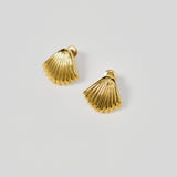 Shell Stud Earrings - Gold