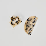 Resin Clip & Comb - Brown Tortoiseshell