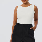 Cuffed Shorts - Black (Pre Order)