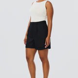 Cuffed Shorts - Black (Pre Order)