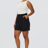 Cuffed Shorts - Black (Pre Order)